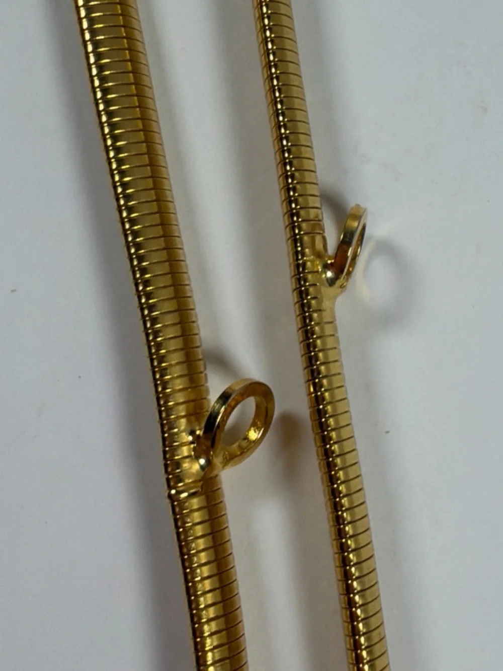Vintage 60’s/70’s structural gold Snake Coil Belt Necklace Women Jewelry 60”Rare